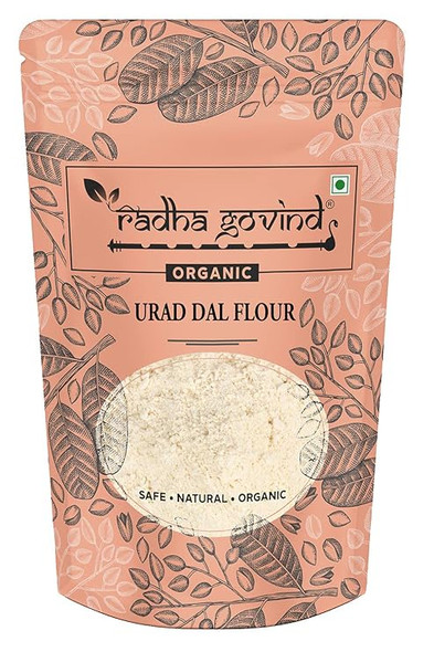 Organic Urad Dal Flour by Radha Govind|1000gm|2.2 lbs