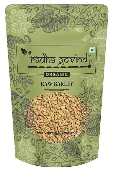 Organic Raw Barley Seeds | Jau Sabut by Radha Govind|500gm|1.1 lbs