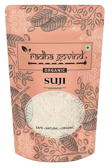 Organic Organic Suji Rava | Ready to Cook Meals | South Indian Rava Mix, Delicious & Aromatic by Radha Govind|500gm|1.1 lbs
