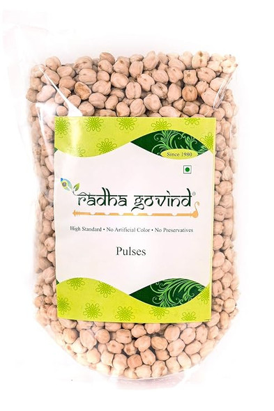 Organic Kabuli Chana (Chickpeas) by Radha Govind|1000gm|2.2 lbs