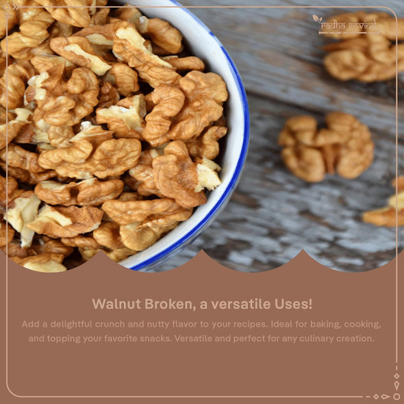 Organic Walnut | Akhrot | without shell by Radha Govind|500gm|1.1 lbs