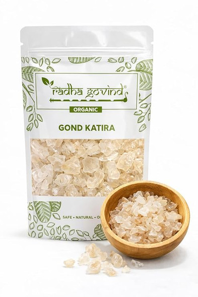 Organic Gond Katira - Tragacanth Gum by Radha Govind|900gm|1.98 lbs