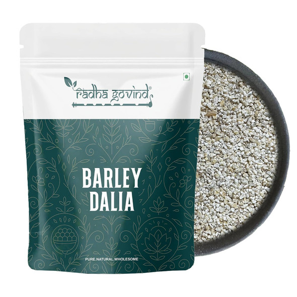 Organic Barley Dalia (Jau Dalia) by Radha Govind|1000gm|2.2 lbs