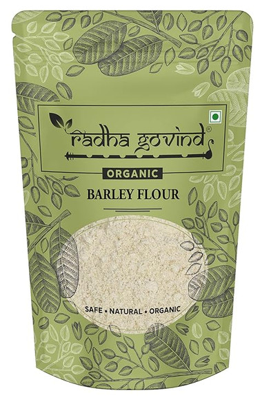 Organic Barley Flour (Jau Atta) by Radha Govind|1000gm|2.2 lbs