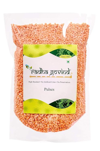Organic Red Masoor Dal [Split] by Radha Govind|100gm|0.22 lbs
