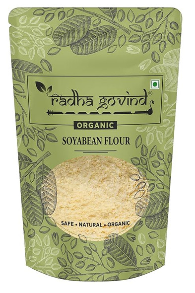 Organic Soyabean Flour by Radha Govind|500gm|1.1 lbs