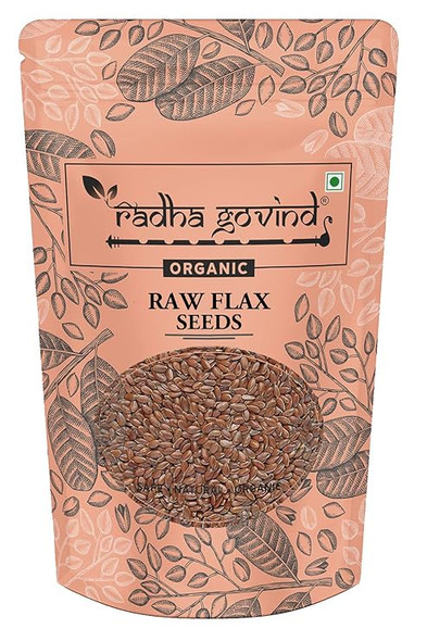 Organic Flax Seeds by Radha Govind|1800gm|3.97 lbs