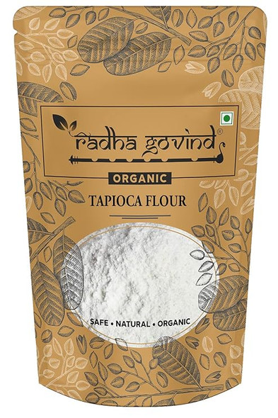 Organic Tapioca Flour l Gluten Free | Sabudana Atta l Food for Fasting l Keto Diet by Radha Govind|500gm|1.1 lbs