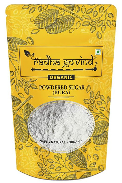 Organic Powdered Sugar | Bura by Radha Govind|1800gm|3.97 lbs