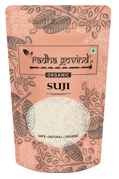 Organic Organic Suji Rava | Ready to Cook Meals | South Indian Rava Mix, Delicious & Aromatic by Radha Govind|1000gm|2.2 lbs