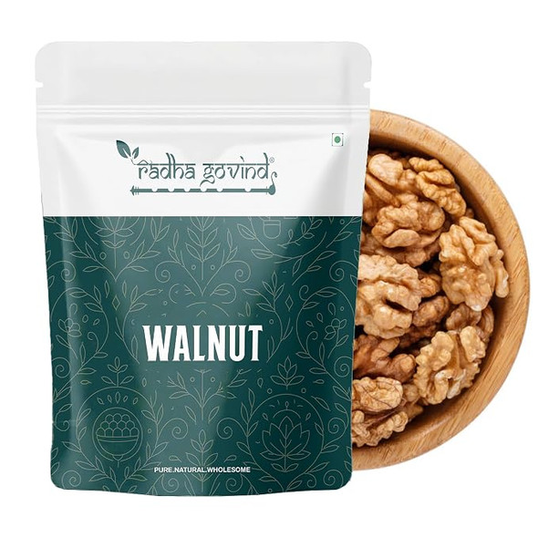 Organic Walnuts Without Shell Broken Akhrot Giri by Radha Govind|400gm|0.88 lbs