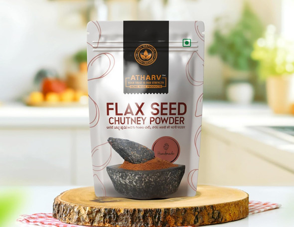 ATHARV Flaxseeds Chutney Powder Pack of 2|400gm|0.88 lbs