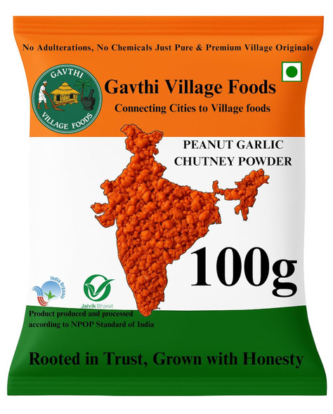 Gavthi Village Foods Kadak Jowar Roti & Bajra Roti | Peanut Chutney Powders - Garlic Curry Leaves | Ready to Eat Millet Rotti | (20 Jowar & 10 bajra – 30 Pieces) |1500gm|3.31 lbs