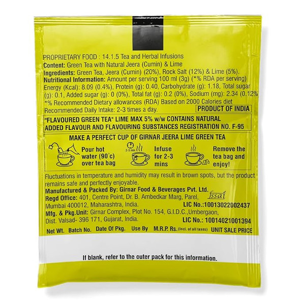 Girnar Green Tea With Jeera Lime |75gm|0.17 lbs