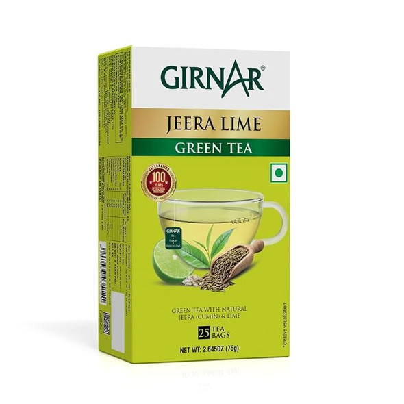 Girnar Green Tea With Jeera Lime |75gm|0.17 lbs