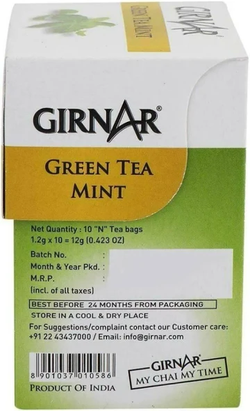 Girnar Green Tea With Mint |12gm|0.03 lbs