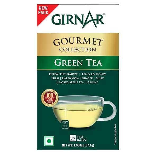 Girnar Green Tea Gourmet Collection |48gm|0.11 lbs