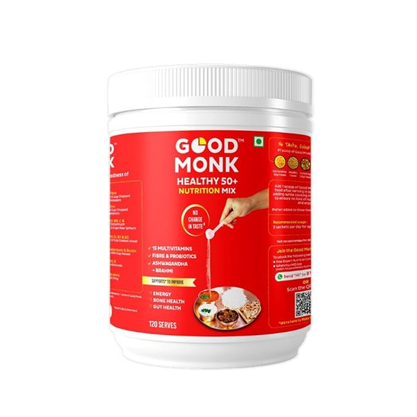 GOOD MONK Healthy 50+ Nutrition Mix 120 sachet |286gm|0.63 lbs