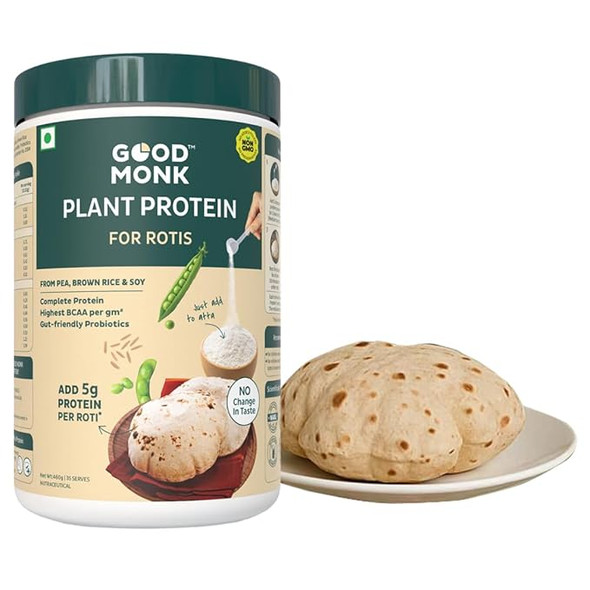 GOOD MONK Plant Protein for Rotis – Family |460gm|1.01 lbs