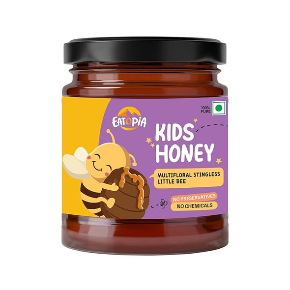 Eatopia-Little Bee Kidsâ€™ Honey | Pure Stingless Bee Honey | Immunity Booster For Kids |250gm|0.55 lbs