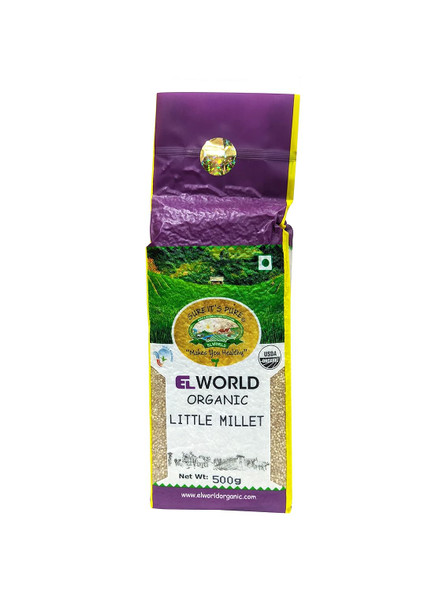 ELWORLD ORGANIC Little Millet low GI by EL WORLD|500gm|1.1 lbs