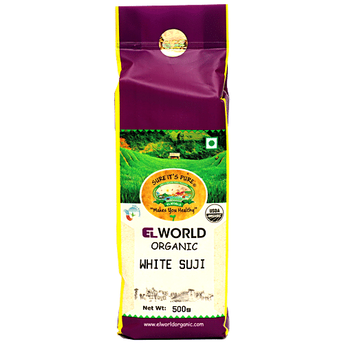 ELWORLD ORGANIC White suji by EL WORLD|500gm|1.1 lbs