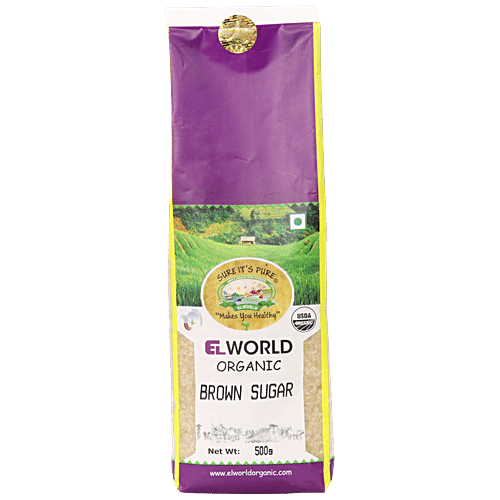 ELWORLD ORGANIC Brown Sugar - High In Nutritional Content by EL WORLD|500gm|1.1 lbs