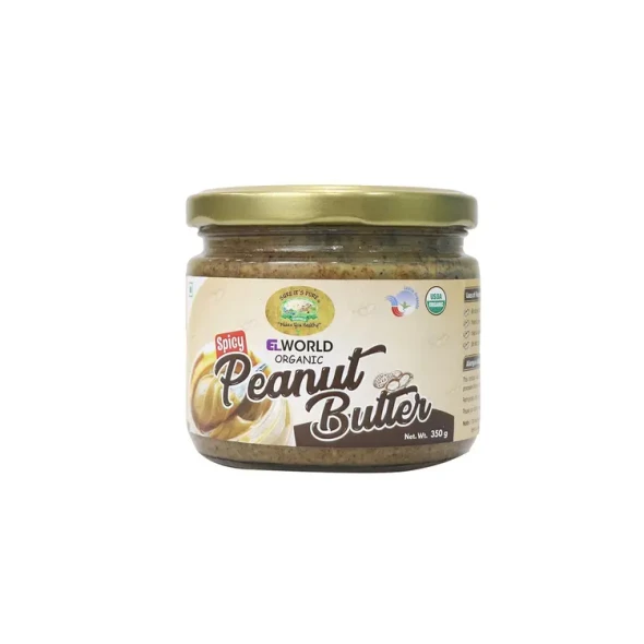 ELWORLD ORGANIC Peanut Butter Spicy by EL WORLD|350gm|0.77 lbs