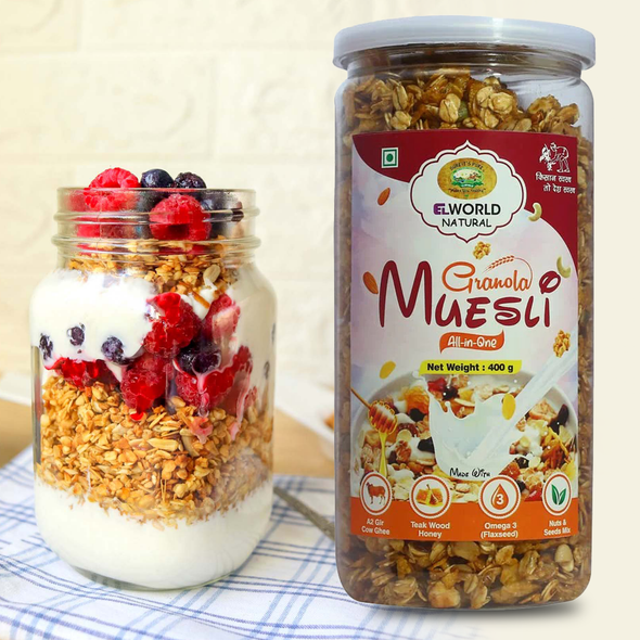 ELWORLD ORGANIC Muesli by EL WORLD|120gm|0.26 lbs