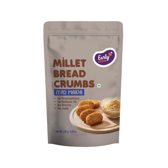 Early Foods Millet Bread Crumbs by EARLY FOODS|250gm|0.55 lbs