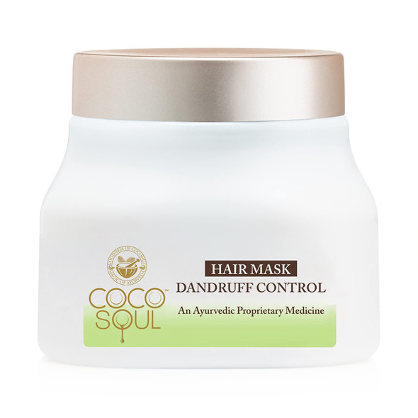 Dandruff Control Hair Mask with 100% Cold Pressed Virgin Coconut Oil by Coco Soul|160gm|0.35 lbs