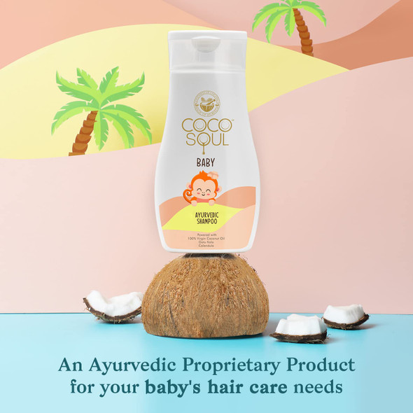 Baby Ayurvedic Shampoo - From the Makers of Parachute Advansed by Coco Soul|200gm|0.44 lbs