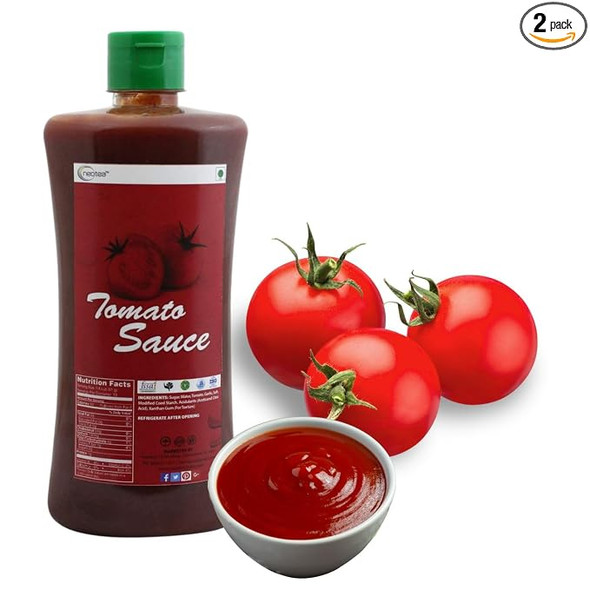 Neotea Natural Tomato Sauce - Authentic & Rich Flavor, Made with Fresh |500gm|1.1 lbs