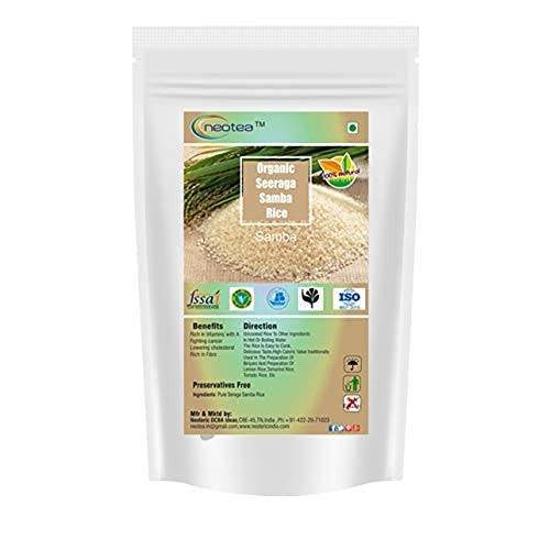 Neotea Organic Traditional Seeraga Samba Jeera Samba Rice Zeeraga Samba Rice |1000gm|2.2 lbs