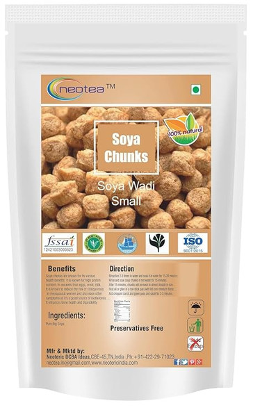 Neotea Soya Chunks High-Protein, Plant-Based  |250gm|0.55 lbs