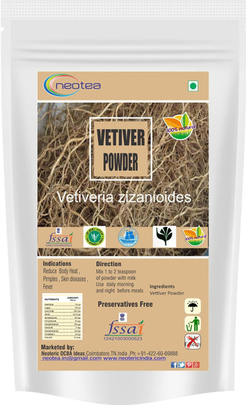Neotea Vettiver Powder |1000gm|2.2 lbs