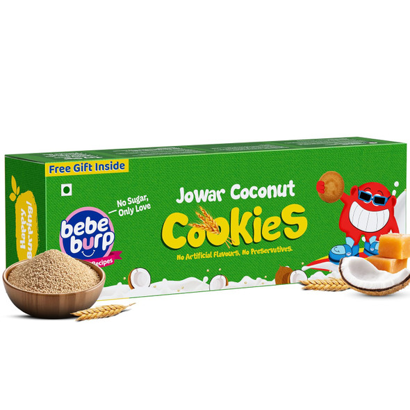 Bebe Burp Jowar Coconut Cookies |150gm|0.33 lbs