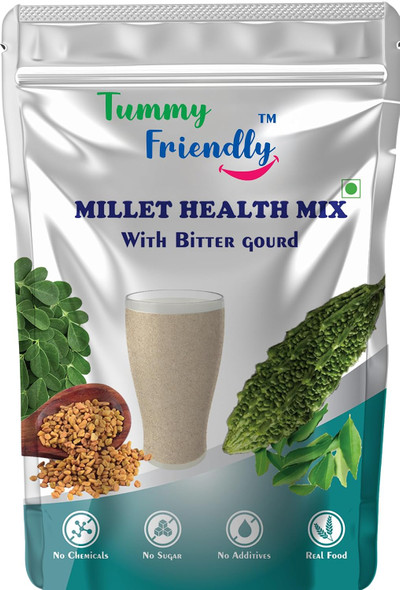 Tummy Friendly Organic Bitter Gourd Millet Health Mix   |300gm|0.66 lbs