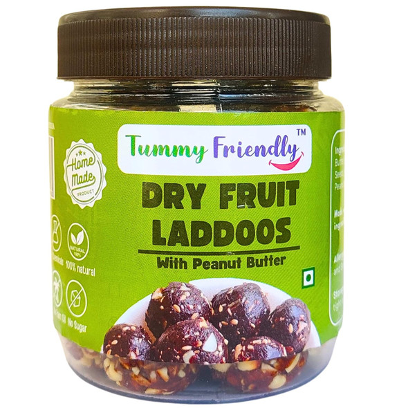 Tummy Friendly Dry Fruit Laddus with Peanut Butter   |300gm|0.66 lbs