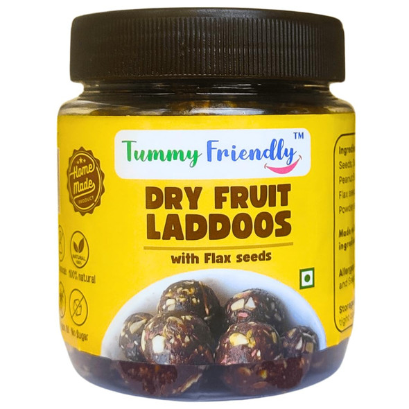 Tummy Friendly Dry Fruit Laddus with Flaxseeds   |300gm|0.66 lbs
