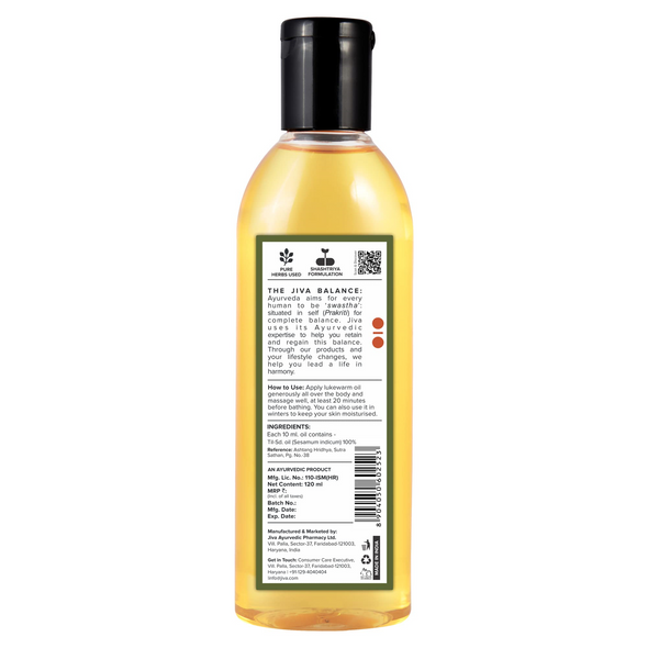 Jiva Medicated Til Oil Pack of 2   |120gm|0.26 lbs