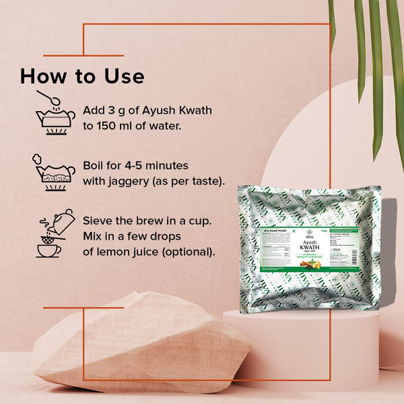 Jiva Ayush Kwath Powder Ayurvedic Immunity Booster Pack of 1   |150gm|0.33 lbs