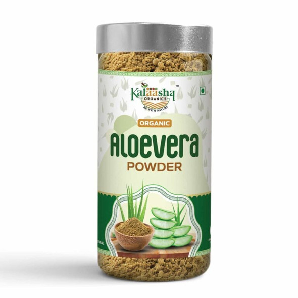 Kalaasha Organics - Organic Aloe Vera Powder   |100gm|0.22 lbs