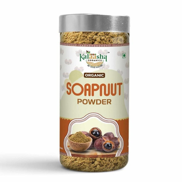 Kalaasha Organics - Organic Soapnut Powder   |100gm|0.22 lbs