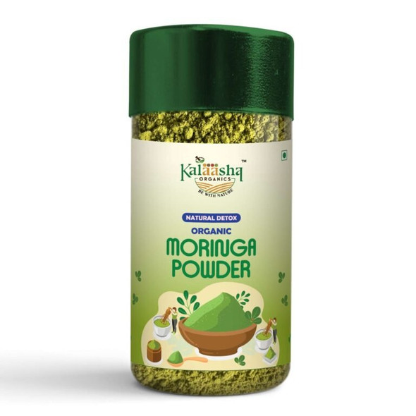 Kalaasha Organics - Organic Moringa Powder   |100gm|0.22 lbs