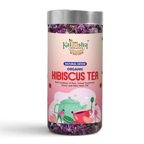 Kalaasha Organics - Hibiscus Rose Tea   |100gm|0.22 lbs