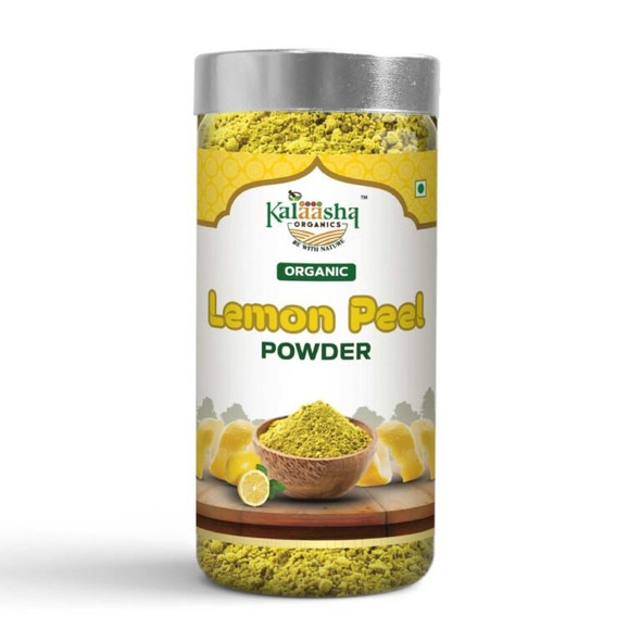 Kalaasha Organics - Organic Lemon Peel Powder   |100gm|0.22 lbs