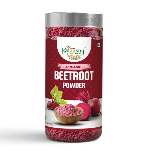 Kalaasha Organics - Organic Beetroot Powder   |100gm|0.22 lbs