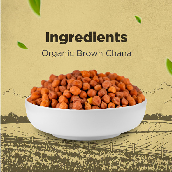Bharat Organics Kala Chana |500gm|1.1 lbs