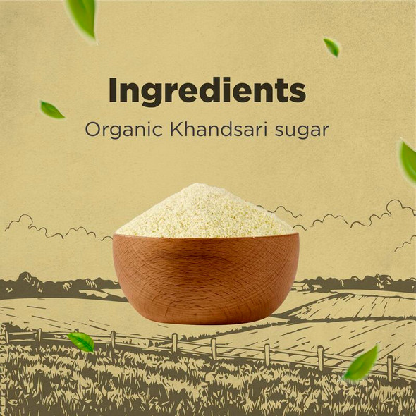 Bharat Organics Khandsari Sugar |500gm|1.1 lbs